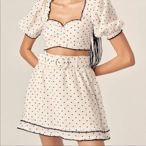 Beautiful set Matching skirt and top size M